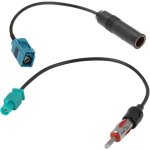 Lot de 2 cbles adaptateurs universels pour antenne radio fm am stro de voiturecble de connecteur ...