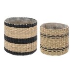 Lot de 2 cache - pots lumhiv 16cm naturel Lot de 2 cache - pots lumhiv 16cm naturel