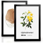 Lot de 2 cadres photo a4 noirs - 21 x 297 cm - plexiglas incassable - cadre a4 moderne - mat�riau pvc ...