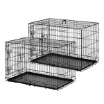 Lot de 2 cages pour chiens pawhut caisse de transport pliante pour chien en acier noir 92 x 57 x 625 ... Lot de 2 cages pour chiens pawhut caisse de transport pliante pour chien en acier noir 92 x 57 x 625 ...