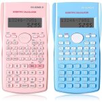Lot de 2 calculatrices scientifiques portables calculatrice scientifique fonctionnelle avec plusieurs ...