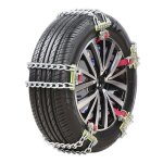 Lot de 2 chaînes à neige antidérapantes pour pneus de voiture suv camions Lot de 2 chaînes à neige antidérapantes pour pneus de voiture suv camions