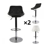 Lot de 2 chaise de bar - mengda - tabouret de bar - pour cuisine bar restaurant - r�glage en hauteur ...