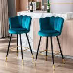 Wahson tabouret lot de 2 tabouret de bar en velours chaise de bar avec pieds en métal tabouret haut pour ... Wahson tabouret lot de 2 tabouret de bar en velours chaise de bar avec pieds en métal tabouret haut pour ...