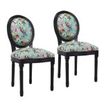 Lot de 2 chaises de salle à manger en bois ? Élégance bohème et confort douillet Lot de 2 chaises de salle à manger en bois ? Élégance bohème et confort douillet