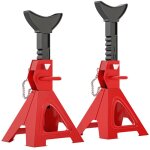 Lot de 2 chandelles voiture - homcom - capacité 3 tonnes - hauteur réglable de 290 à 418 mm - goupille ... Lot de 2 chandelles voiture - homcom - capacité 3 tonnes - hauteur réglable de 290 à 418 mm - goupille ...