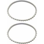 Lot de 2 courroies entra�nement rcx23002 aquavac tiger shark pour nettoyeur de piscine hayward aquav ...