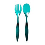 Couverts à salade - grand chef - lot de 2 - 29. 5 cm - pétrole - polystyrène Couverts à salade - grand chef - lot de 2 - 29. 5 cm - pétrole - polystyrène