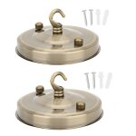 Lot de 2 crochets pour lustre en fer plaque de suspension plafonnier dcoration accessoire de montage ...