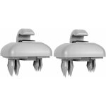 Lot de 2 crochets pour pare - soleil de voiture compatibles avec audi a1 a3 a4 a5 q3 q5 (8e0 857 562) ...