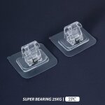 Lot de 2 crochets de tringle à rideau sans perforation clip de fixation pour barre porte - serviettes ... Lot de 2 crochets de tringle à rideau sans perforation clip de fixation pour barre porte - serviettes ...