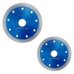 Lot de 2 disques de coupe pour carrelage super fins de 1 mm lame de scie diamantée disque de meuleuse ... Lot de 2 disques de coupe pour carrelage super fins de 1 mm lame de scie diamantée disque de meuleuse ...