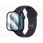 Lot de 2 ecran de protection avec bords noir pour apple watch series 9 41mm - yuan yuan