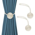 Lot de 2 embrasses magnétiques pour rideaux décoratifs corde de support moderne pour rideaux fins ou ... Lot de 2 embrasses magnétiques pour rideaux décoratifs corde de support moderne pour rideaux fins ou ...