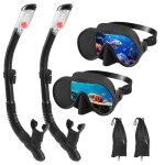 Lot de 2 ensembles de snorkeling pour adultes lunettes de plonge pour adultes masque de plonge tancheanti ...