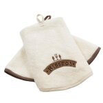 Lot de 2 essuies mains rond ponge brod bistrot