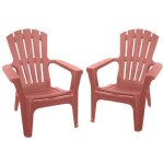 Lot de 2 fauteuils de jardin adirondack brique