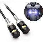 Lot de 2 feux de plaque dimmatriculation tiquette dimmatriculation  vis ampoule led blanche 12 v tanche ...