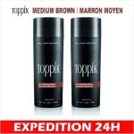 Fibres capillaires densifiantes - toppik - lot 2 - brun moyen - volume instantan� - prot�ines de k�ratine ...