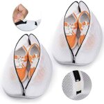 Lot de 2 filets  linge pour chaussures filet  linge avec fermeture clair filet  linge (42 x 24 x ...