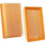 Lot de 2 filtres pour aspirateur bosch gas 35 l m sfc afc professional pliss�s plats pour nt 25 / 1 ap ...