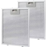 Lot de 2 filtres � graisse en m�tal pour hotte aspirante320x260mm filtre � graisse en aluminiumfiltre ...