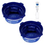 Lot de 2 filtres hepa pour samsung jet 75 / 70 / 75 + / 60 / vs9000rl aspirateur sans fil micro portable ...