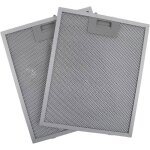 Lot de 2 filtres pour hotte aspirante grille m�tallique 320 x 260 mm filtre pour hotte aspirante