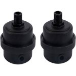Lot de 2 filtres silencieux pour compresseur dair en plastique avec élément filtrant 1 / 4 pt 12 mm Lot de 2 filtres silencieux pour compresseur dair en plastique avec élément filtrant 1 / 4 pt 12 mm