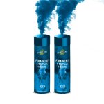 Lot de 2 fumignes a main 1 minute couleur bleu - dclenchement  goupille dure 60 secondes fumigene ...