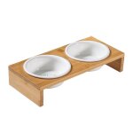 Lot de 2 gamelles surleves pour chat gamelles pour petits chiens gamelles avec support inclin gamelle ...