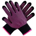 Lot de 2 gants résistants à la chaleur avec bosses en silicone (nouveaux gants améliorés) pour la coiffure ... Lot de 2 gants résistants à la chaleur avec bosses en silicone (nouveaux gants améliorés) pour la coiffure ...