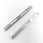 Lot de 2 glissières de tiroir à roulement à billes en acier laminé à froid 310 (305 cm) x 17 mm (l) Lot de 2 glissières de tiroir à roulement à billes en acier laminé à froid 310 (305 cm) x 17 mm (l)