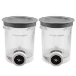 Lot de 2 gobelets compatibles avec pour les machines  glace et  crme glace molle pour ninja swirl ...