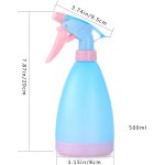 Lot de 2 grands vaporisateurs en plastique pour plantes 500 ml flacons pulvrisateurs vides(rose bleu) ...