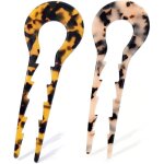 Lot de 2 grandes �pingles � cheveux fran�aises en forme de fourchette id�ales pour les chignons et les ...