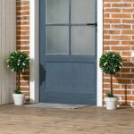 Lot de 2 grandes plantes de lavande artificielle de 60 cm plantes en pot d�coratives aspect r�aliste. ...