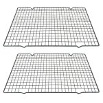 Lot 2 grilles refroidissement 254x381cm acier inox robuste compatibles plaques p�tisserie jelly roll ...