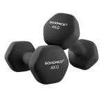 Lot de 2 halt�res 2 x 4 kg halt�res hexagonaux avec surface en vinyle pour fitness exercice entra�nement ...