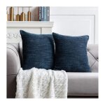 Lot de 2 housses de coussin décoratives grises et bleues de 508 x 508 cm style ferme gris et bleudu canapé ... Lot de 2 housses de coussin décoratives grises et bleues de 508 x 508 cm style ferme gris et bleudu canapé ...