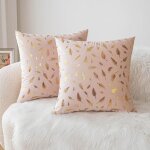 Lot de 2 housses de coussin en velours pour le salon et le lit housse de coussin dcorative pour le canap ...