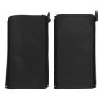 Lot de 2 housses de poigne de poussette en cuir pu lavables souples et confortables lastiques