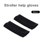 Lot de 2 housses de protection noires pour poign�e de poussette landau poussette