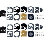 Lot de 2 kit r�paration du carburateur joint membrane compatible avec walbro k10 - wat wa & wt s�ries ...