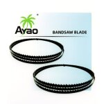 Lot de 2 lames de scie � ruban 1425 mm x 635 mm x 6 tpi