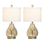 Lot de 2 lampes de chevet e27 40w design - verre lin & acier - abat - jour ambre - 30x56 cm Lot de 2 lampes de chevet e27 40w design - verre lin & acier - abat - jour ambre - 30x56 cm