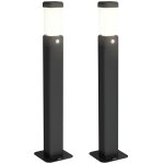 Lot de 2 lampes dext�rieur outsunny bornes lumineuse led etanche ip65 lanterne pour les chemins et les ...