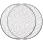 (lot de 2)large plaque de cuisson perfore pizza 40 cm - plaque pizza four pro cuisson rapide & uniforme ...