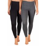 Lot de 2 leggings femme str�bele noir & anthracite - coton 60% / polyester 35% / �lasthanne 5% (36 / ...