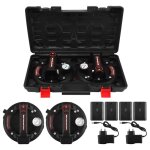 Lot de 2 lve - carrelage  batterie de 203 cm avec manomtreapacit de charge 250 kg tampon triangulaire ...